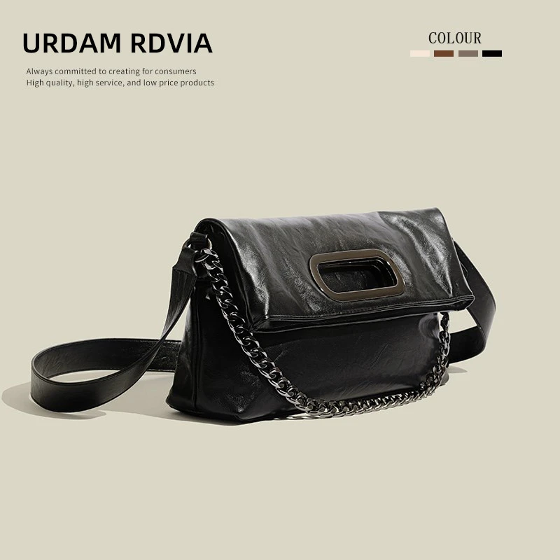 URDAM RDVIA高级感轻奢小众手提包2025新款时尚单肩气质小方包女
