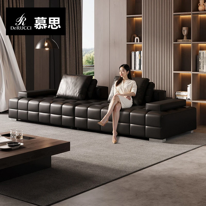 DE RUCCI/慕思集团旗下艾慕沙发真皮沙发直排头层牛皮劳伦斯212