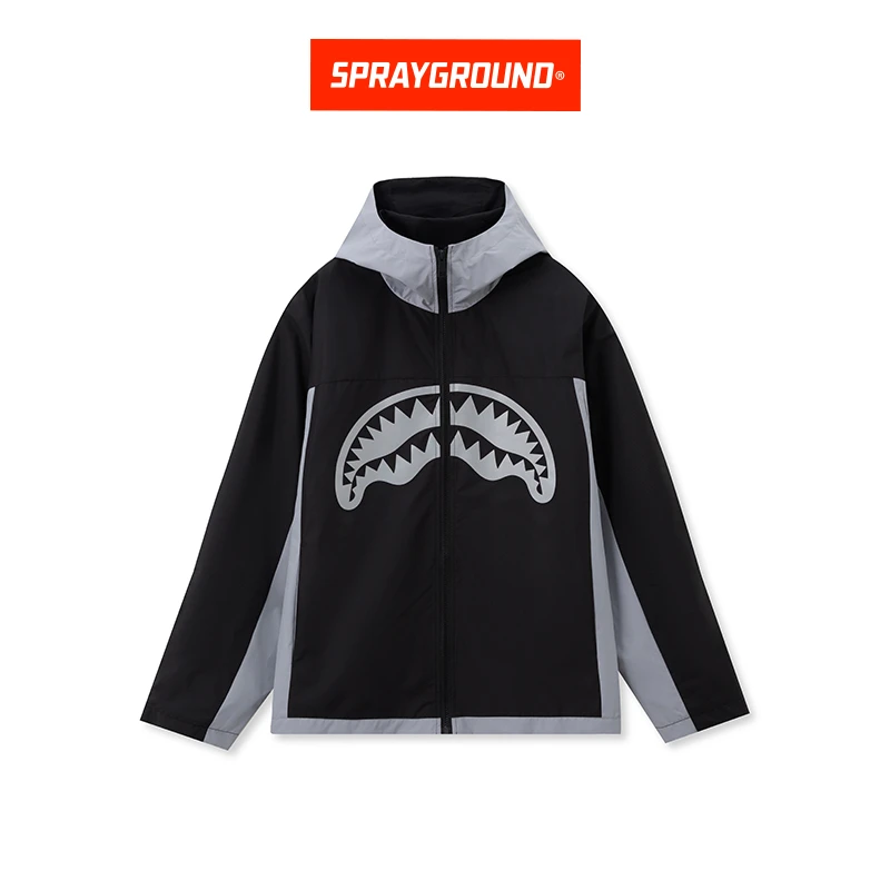 SPRAYGROUND 鲨鱼嘴冲锋夹克外套春季宽松运动户外男HD WE011126