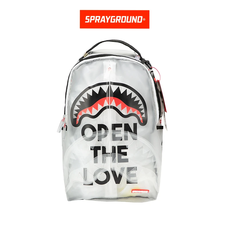 SPRAYGROUND 鲨鱼嘴户外双肩包透明背包潮流经典春季HD W1015703