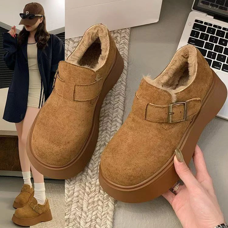 厚底增高2024年新款复古百搭舒适休闲勃肯鞋PL1913 YM