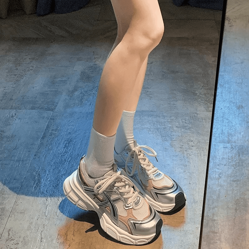 回力潮品女鞋老爹鞋女2023新款秋季跑步运动鞋女款百搭鞋