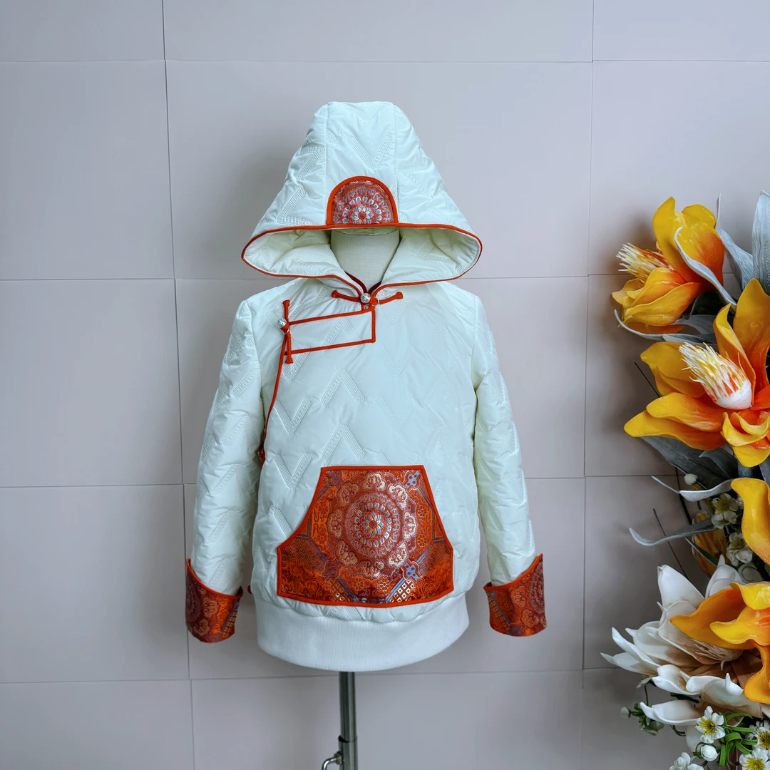 蒙元素儿童小棉袄—雪花飘落，如同梦境中的精灵