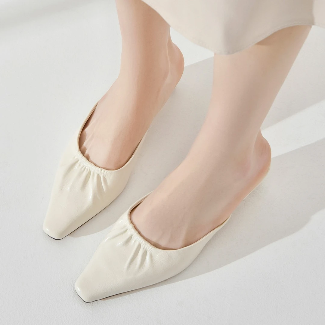 包头凉拖鞋女外穿新款百搭时尚粗跟包头半拖鞋女士凉拖鞋5031