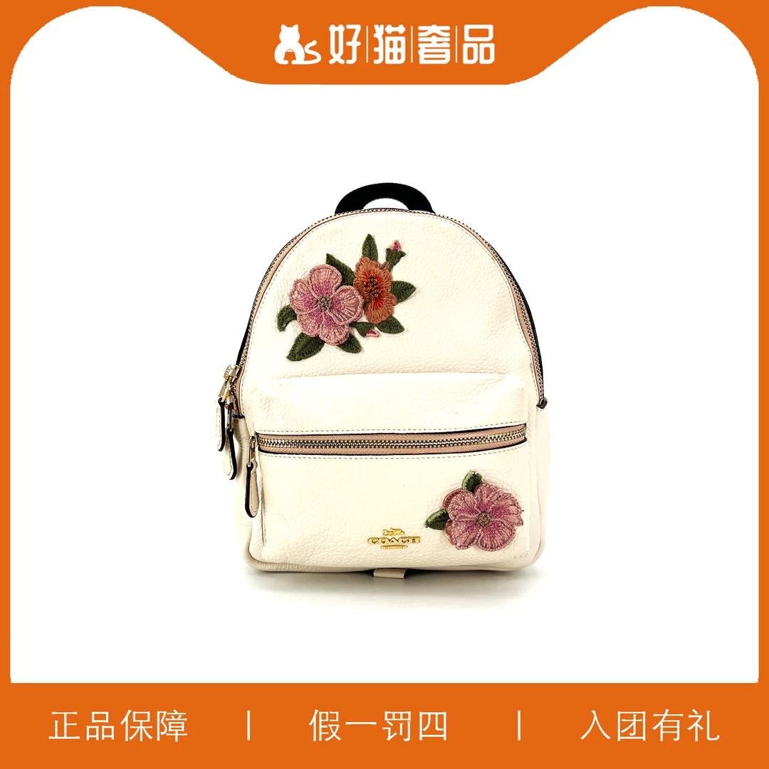 95新 COACH/蔻驰 蔻驰印花双肩包/L0534/19X23X9