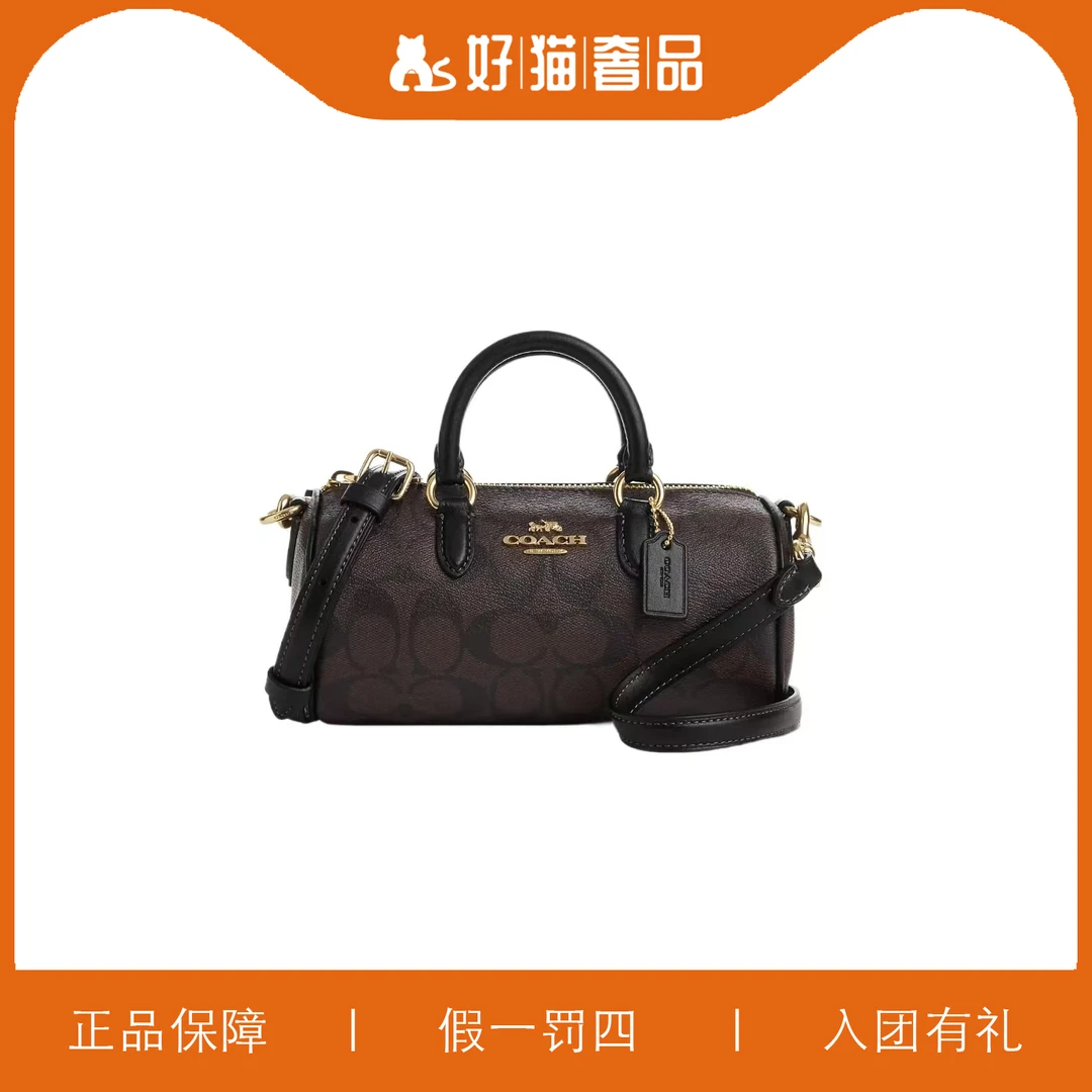 95新 COACH/蔻驰 老花巴比龙包/L3112/19X10X10