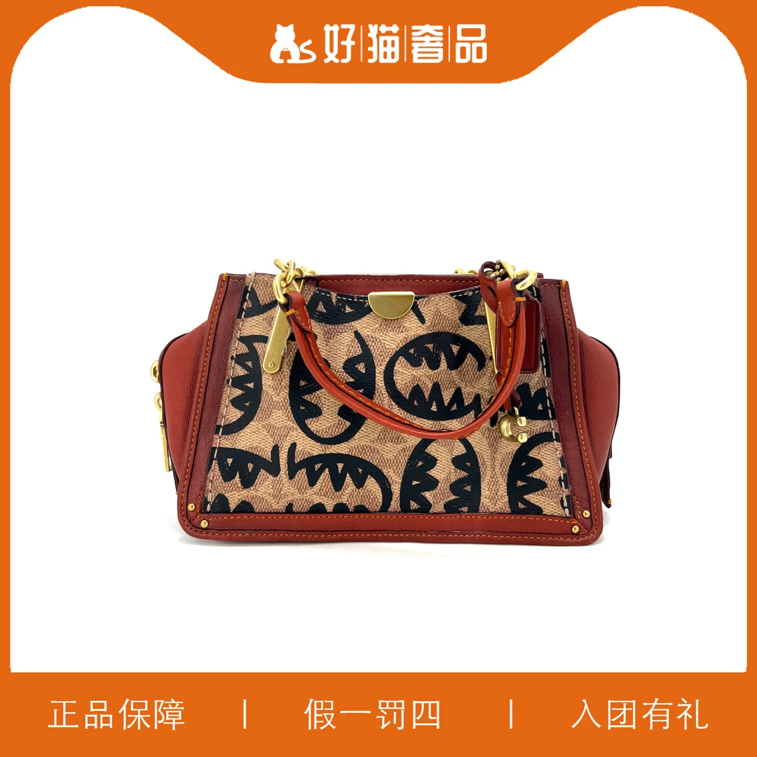95新 COACH/蔻驰 蔻驰印花追梦包/X1118/20X12X10