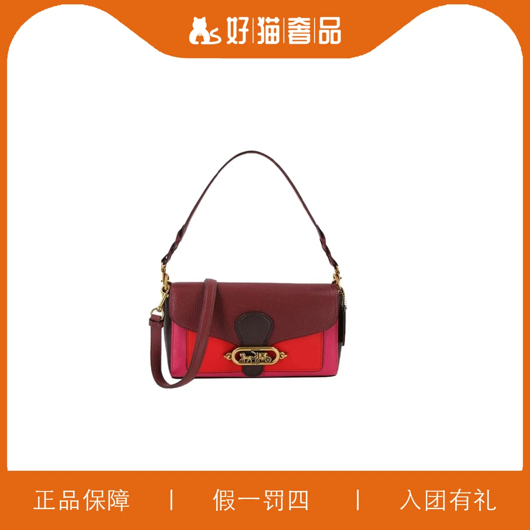 99新 COACH/蔻驰 蔻驰拼色酒神包/W1091/25X15X6