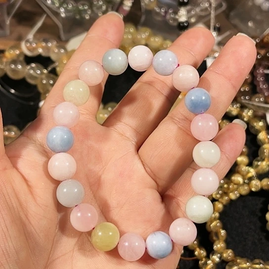 水晶手链未镶嵌摩根石10mm