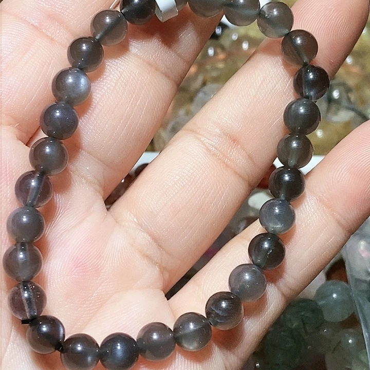 水晶手链未镶嵌银耀6.7mm