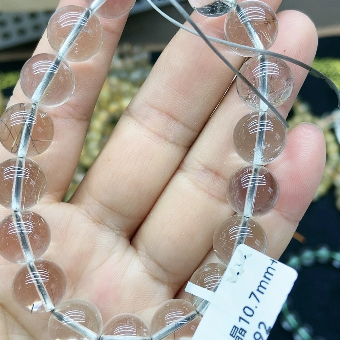水晶手链未镶嵌银发晶10.7