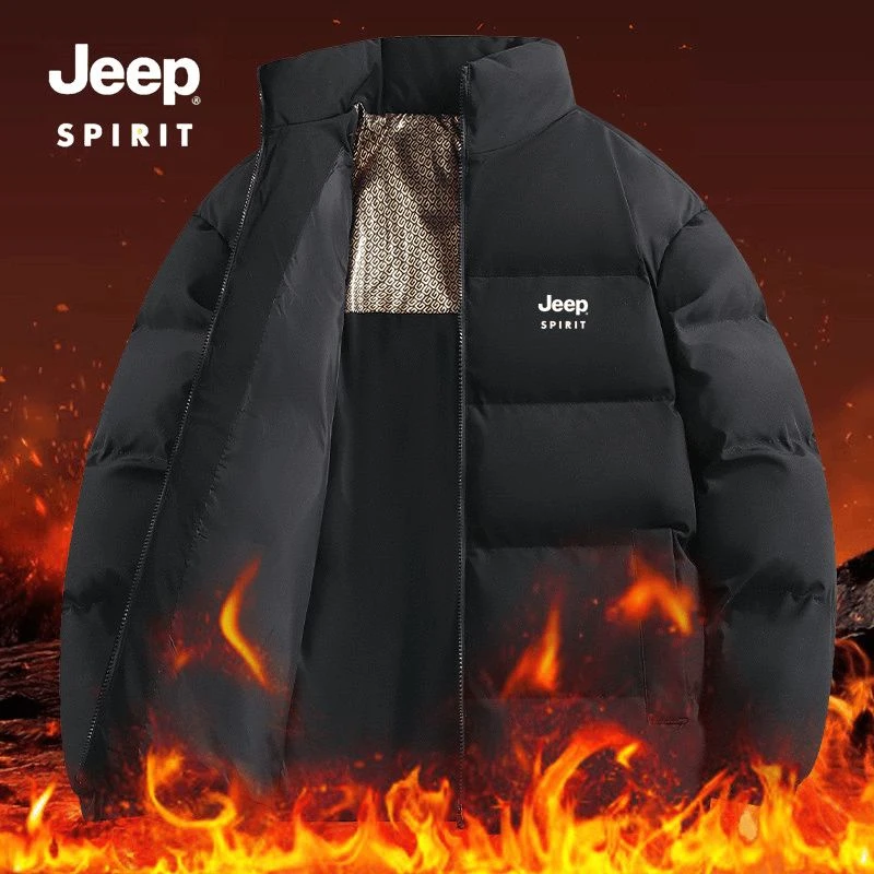 【欣欣专属】吉普男士棉服冬季保暖棉衣男秋冬立领加厚宽松棉袄