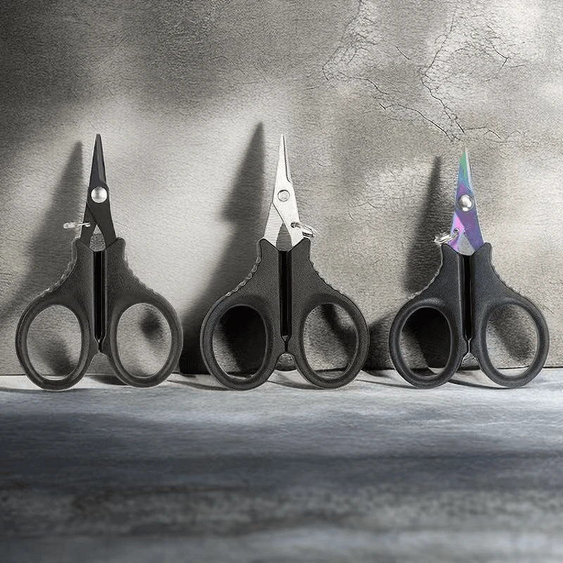 便携式迷你钓鱼剪刀多功能带锯齿钓鱼路亚专用多功能不锈钢大力马