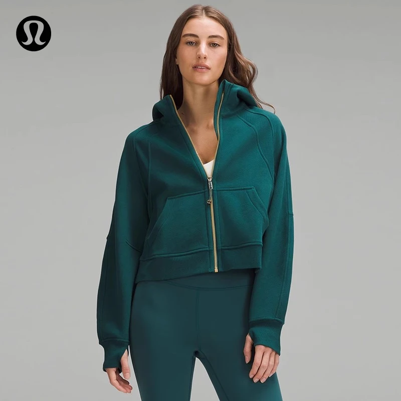 Scuba 女士宽松款拉链连帽衫透气丨lululemon丨 LW3HKKS