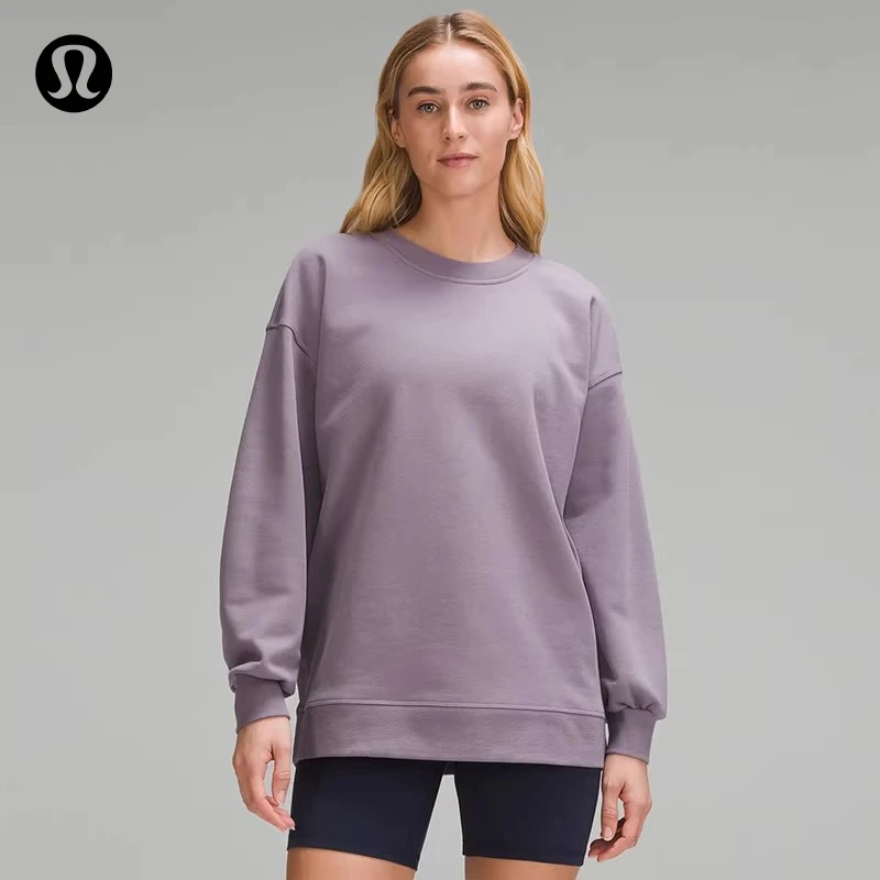 Perfectly Oversized 女士宽松款圆领卫衣透气lululemon丨LW3DUTS