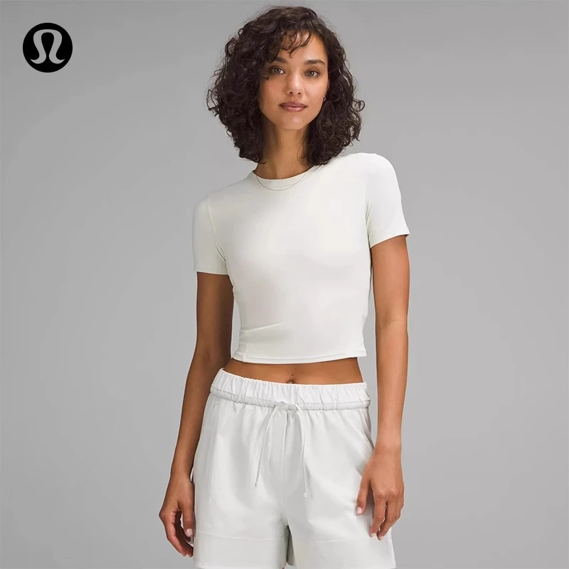 Smooth and Ribbed Nulu™ 女士运动短袖T恤丨lululemon丨LW3IDIS