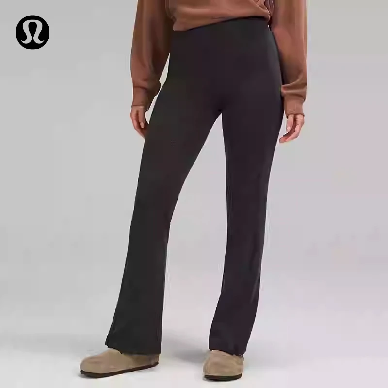 lululemon丨Softstreme™ 女拉绒拉链款喇叭裤 29" *罗纹 LW5FGQA
