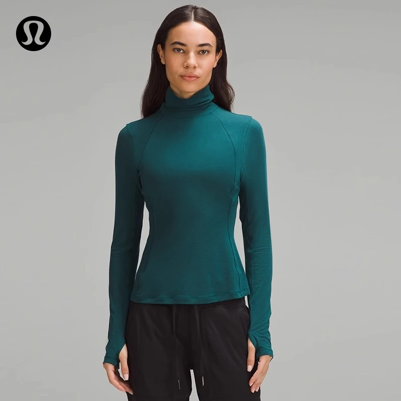 Long-Sleeve 女士长袖高领打底衫透气丨lululemon丨LW3HE4S