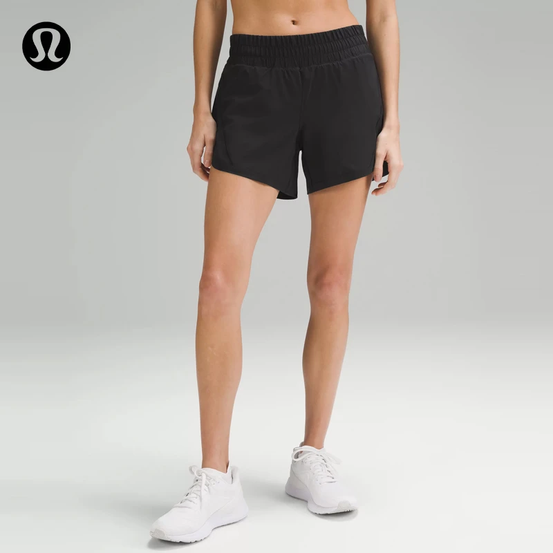 lululemon丨Track That 女士运动中腰短裤 5" *内衬款 LW7AQES