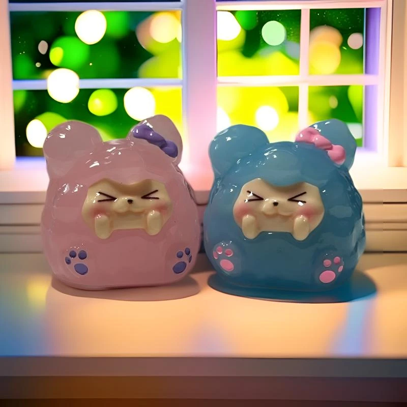 【播播现拆】可爱果冻蝴蝶结福气团子diy摆件钥匙扣包挂