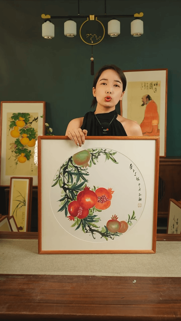 【闪购商品】绘画孙颖 53*53 石榴 30*