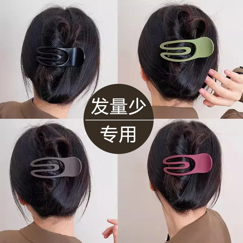 2025新款短发半扎发夹子头饰发夹后脑勺发量少抓夹鸭嘴夹女小发卡