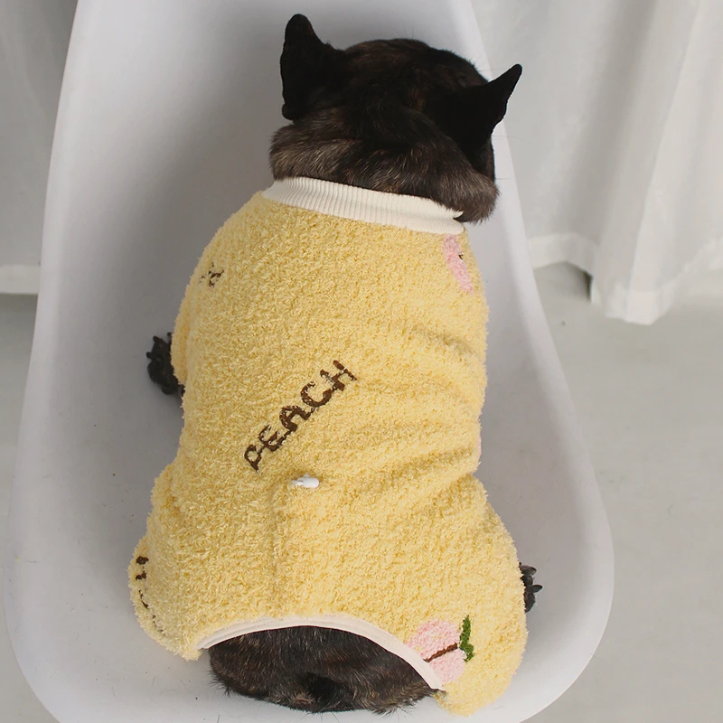 Tigerdog毛衣圆领法牛巴哥法斗小狗保暖御寒双层加绒特厚四脚柔软