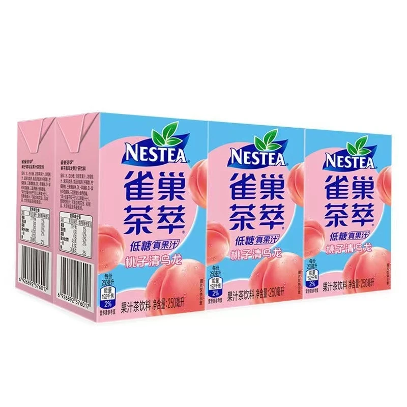 【新店冲量6盒装】茶萃250ml×6盒桃子乌龙风味饮料批发超值购