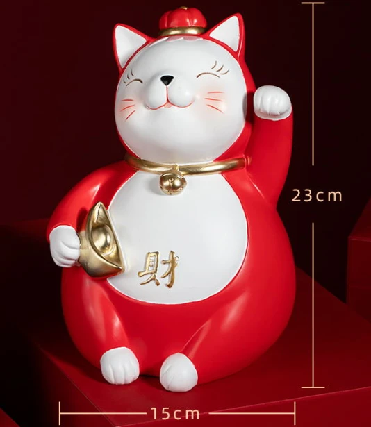 可爱招米猫摆件。离开直播间无效