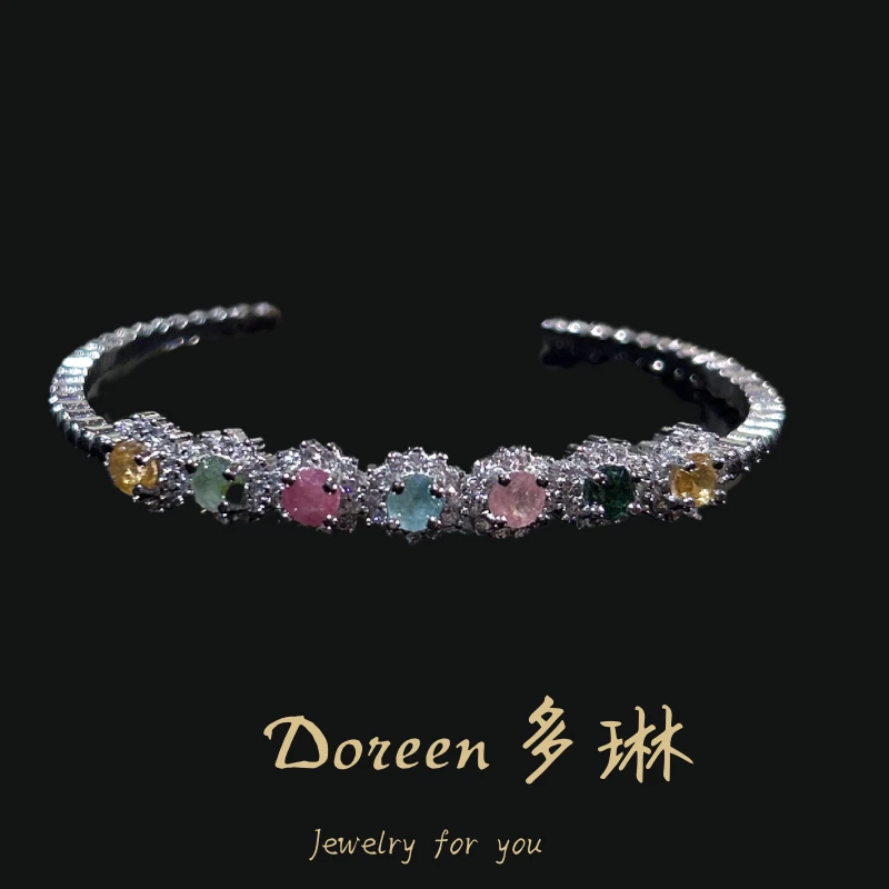 铜合金手镯 多巴胺彩色手镯JS8601