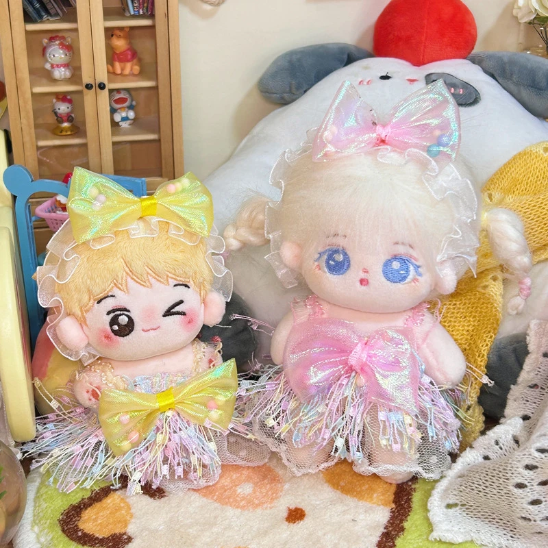 10cm娃衣棉花娃娃女无属性衣服裙子可爱套装毛绒玩偶超萌