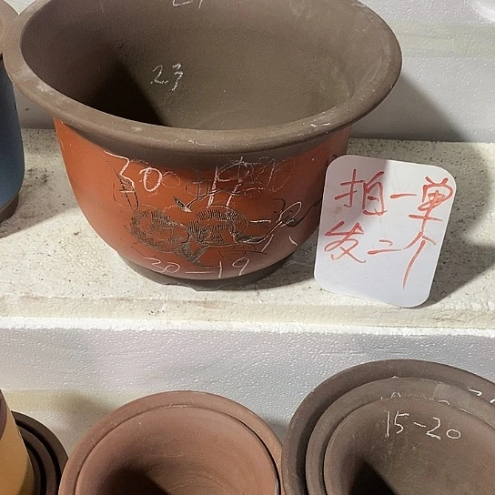 紫砂宜兴紫砂花盆源头工厂