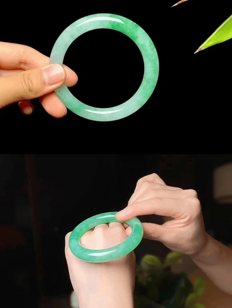 【九玉翡翠】玉镯女款手镯圈口测量方法