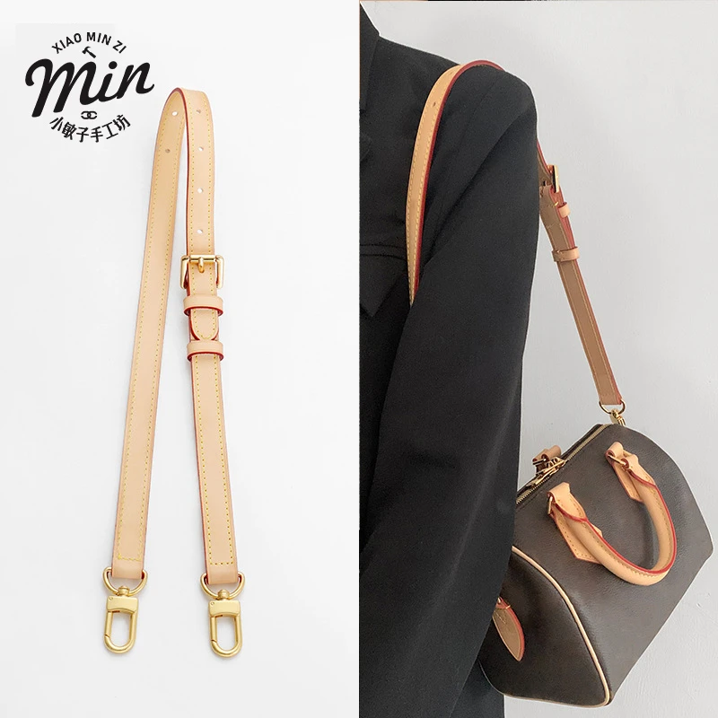 适用lvspeedy20枕头包speedy25肩带斜挎调节植鞣革包包链条包带