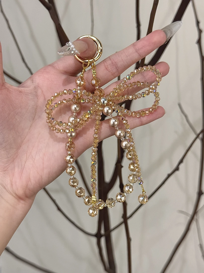 手机挂链手机链挂手腕高级感挂绳链条链绳女串珠手机扣防丢挂件