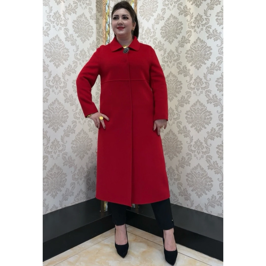 【MeiLiTan】双面羊绒大衣女中长款冬装新款外套显瘦网红