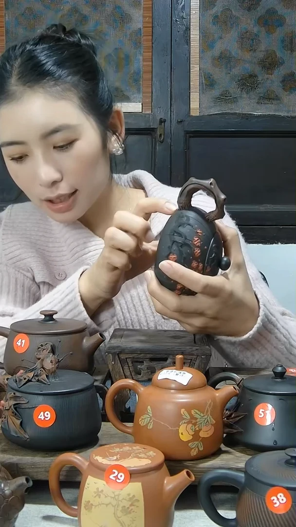 【闪购商品】陶瓷微微瑕西施壶
