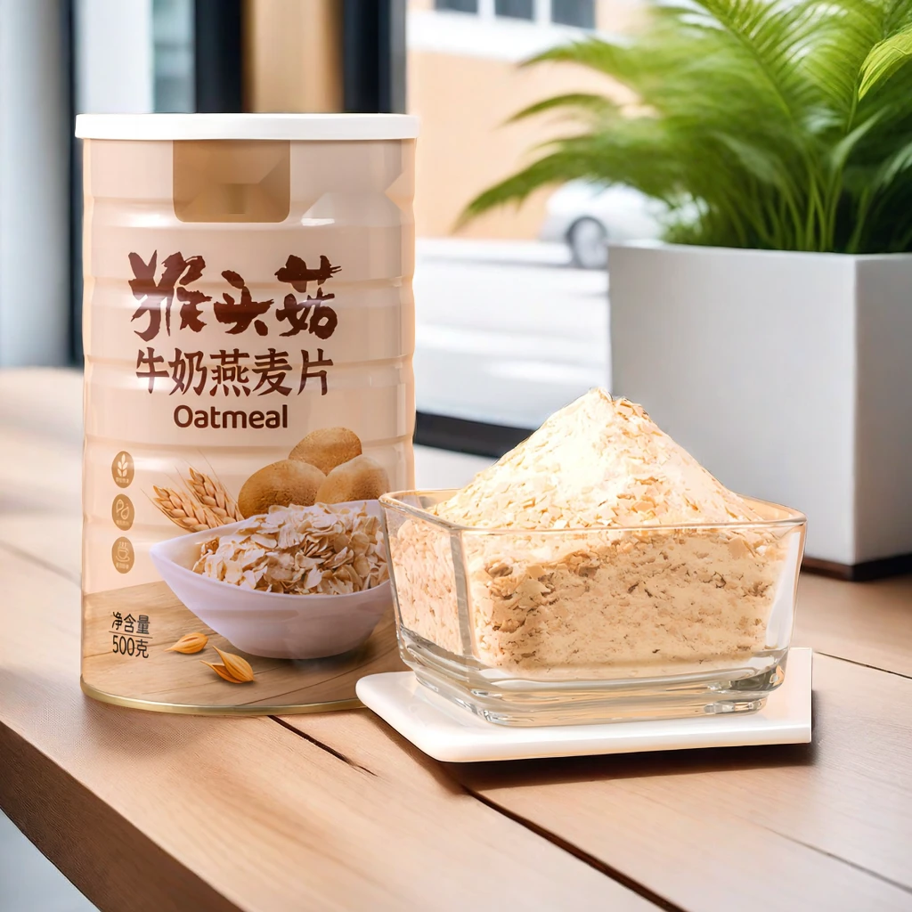 猴头菇牛奶燕麦片速溶罐装精选营养麦片物奶香添加饱腹早餐代餐谷