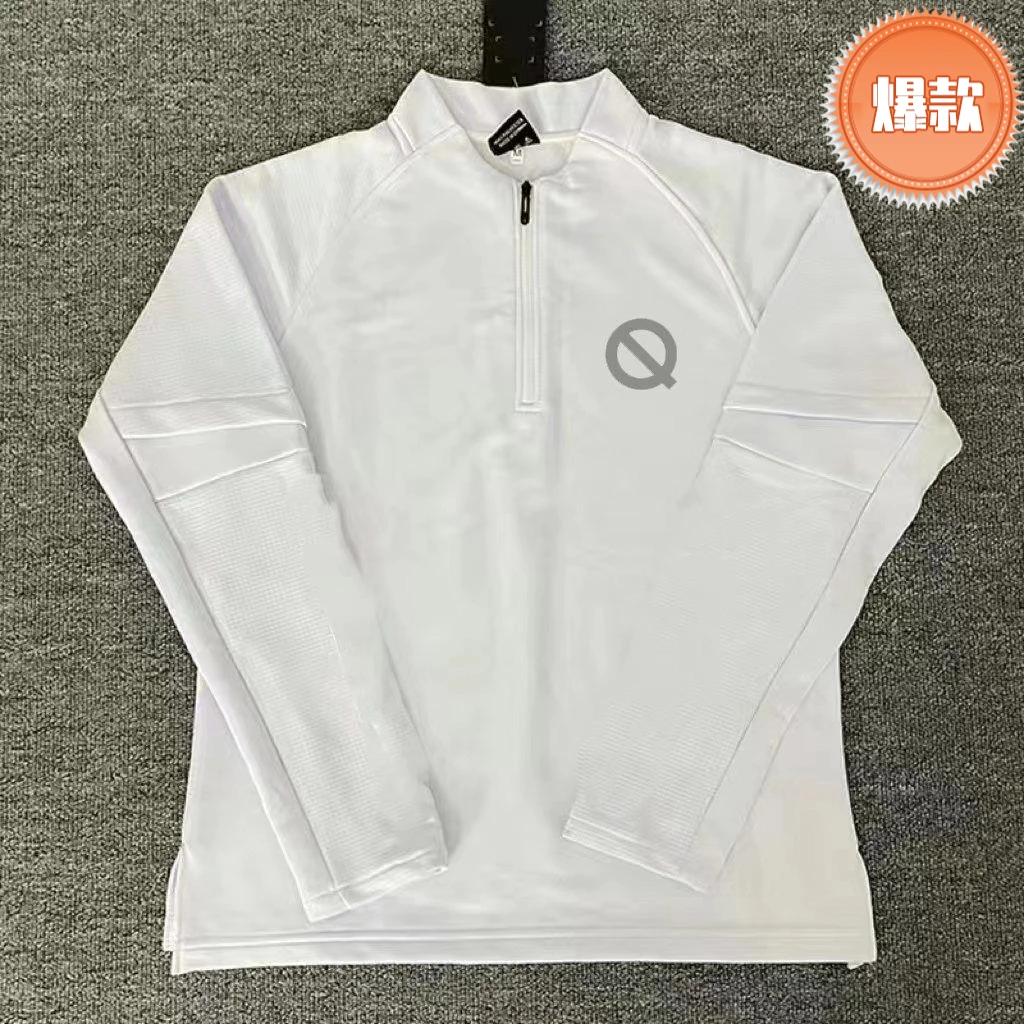 QINKUNG 轻功训练服男女秋季田径体育生半拉链长袖跑步运动健身服