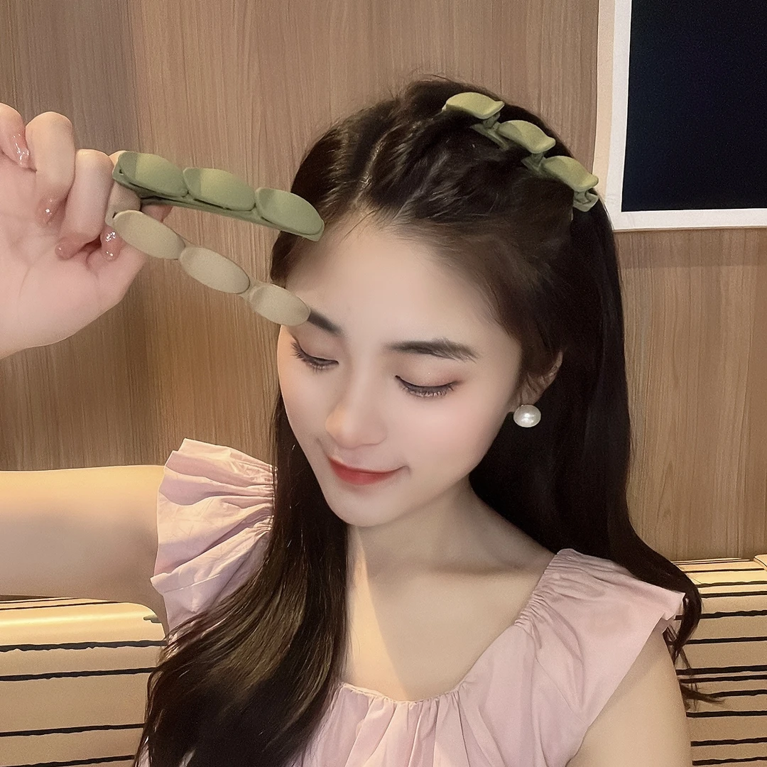 非金属亚克力发饰 磨砂碎发整理神器刘海夹日韩简约懒人编发夹女
