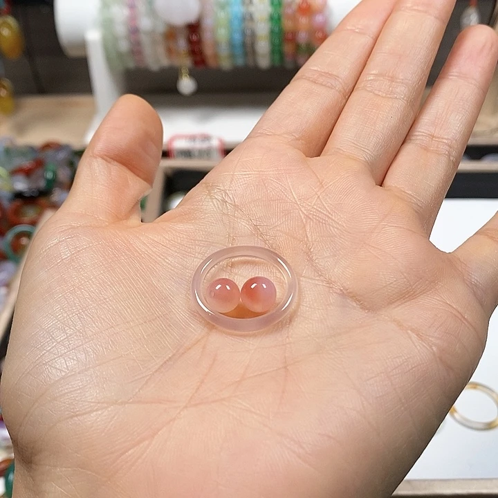 玛瑙/玉髓戒指未镶嵌腊****.
