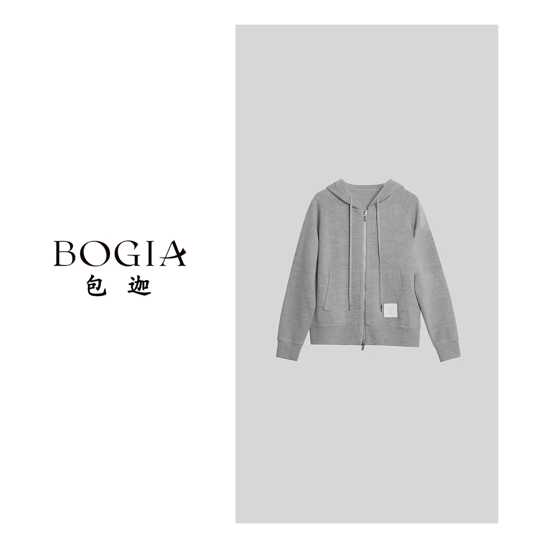 包迦冬季上衣女外套羊毛卫衣外套YLZ9115657