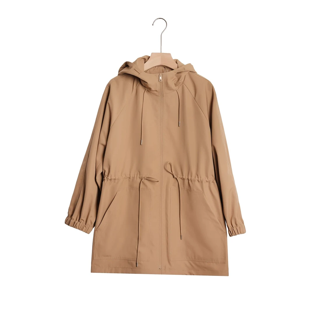 百搭气质短款露珠风衣外套YYF9117286