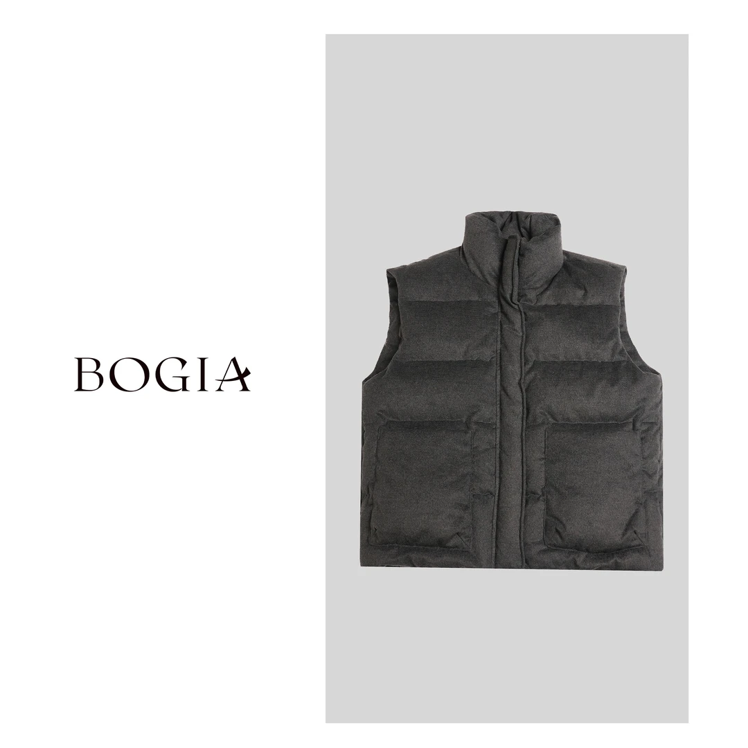 包迦【热力感面包马甲】复古百搭厚款马甲YYY8417175热力感