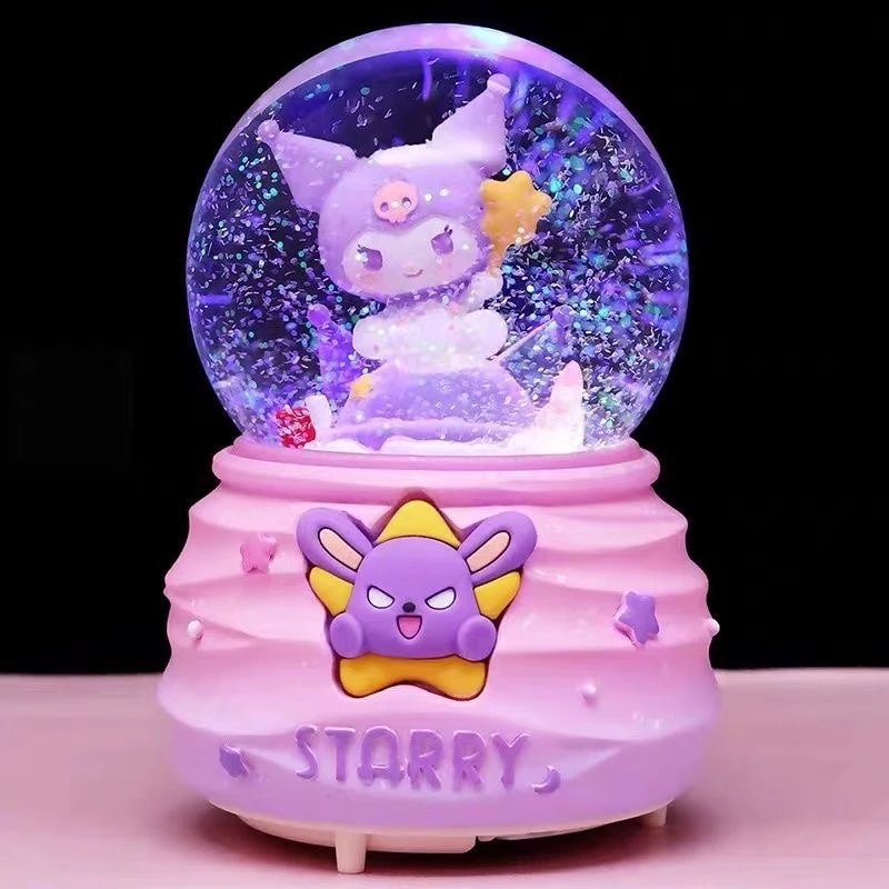 梦幻公主酷酷米水晶球旋转音乐盒八音盒儿童女生生日礼物小女孩