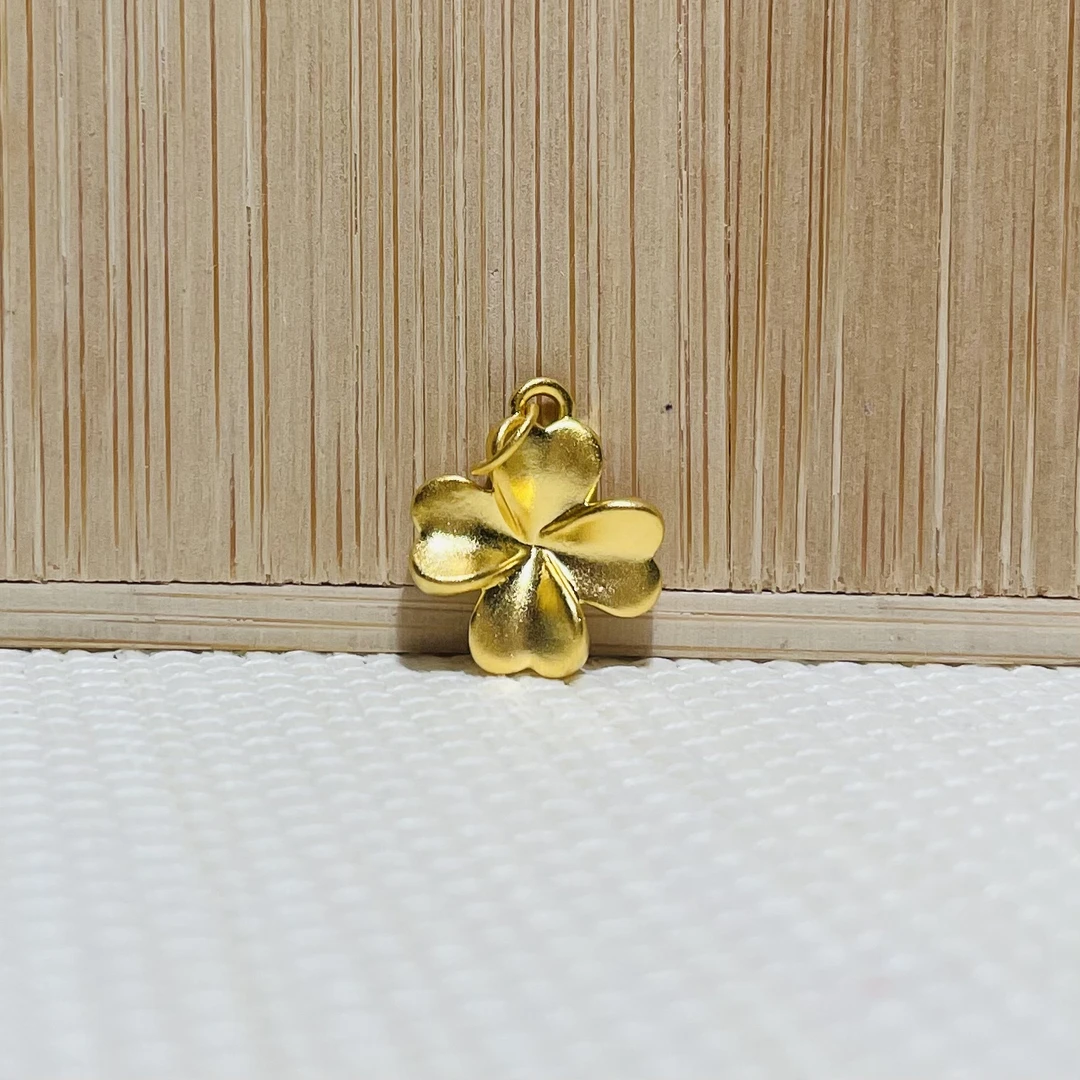 足金精品四叶草提溜