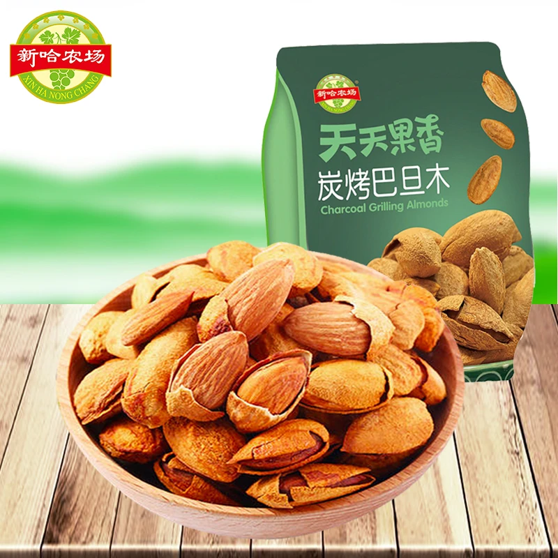 新哈农场原味炭烤巴旦木新疆哈密直发