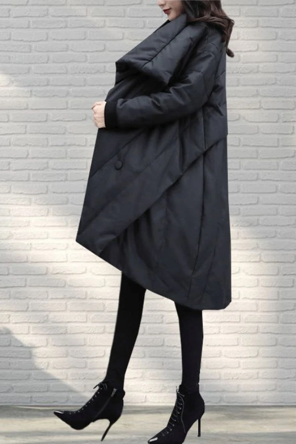 中长款羽绒羽绒服2023年冬季新款女装韩版时尚宽松大码显瘦斗篷大