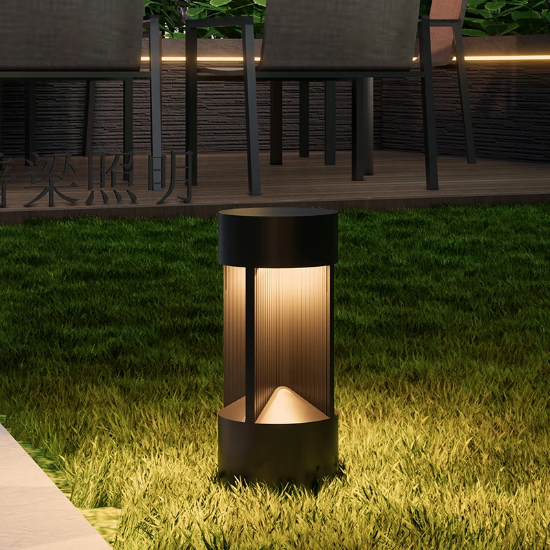 草坪灯户外防水太阳能别墅花园民宿小区草地灯室外现代简约庭院灯