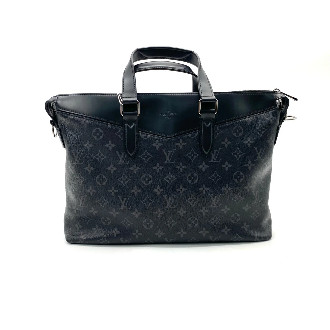 95新 LouisVuitton/路易威登 黑花传奇公文包 尺寸39/28 男士拼皮